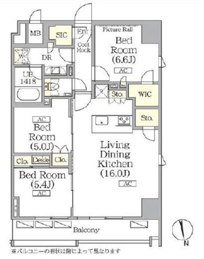 ザ・パークハビオ神楽坂レジデンスSouth　927号室　間取り