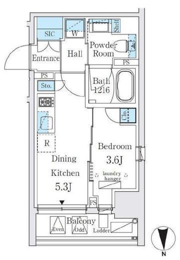 ジオエント秋葉原　602号室　間取り