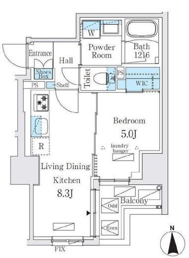 ジオエント秋葉原　604号室　間取り