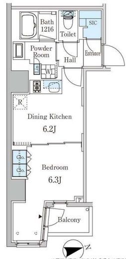ザ・ライオンズフォーシア外神田　504号室　間取り
