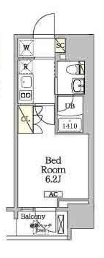 ジオエント白金台　401号室　間取り