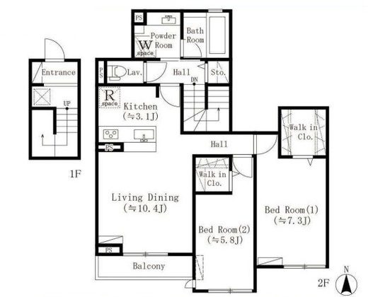 ParkBear四谷三丁目　202号室　間取り