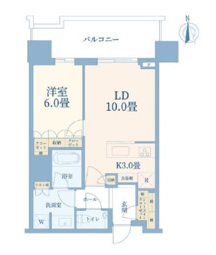 HARUMI FLAG SUN VILLAGE T棟 (晴海フラッグ サンヴィレッジ T棟)　3115号室　間取り