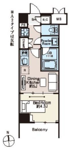 ベルファース西早稲田　207号室　間取り