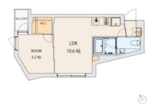 コートモデリア広尾Tokyo　301号室　間取り
