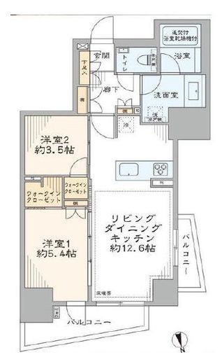 A-standard本郷三丁目　5F1号室　間取り