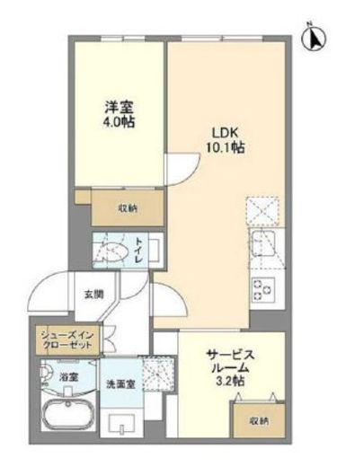 ウェルスクエア新宿戸山　102号室　間取り