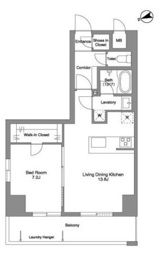 Prima Stella　1101号室　間取り