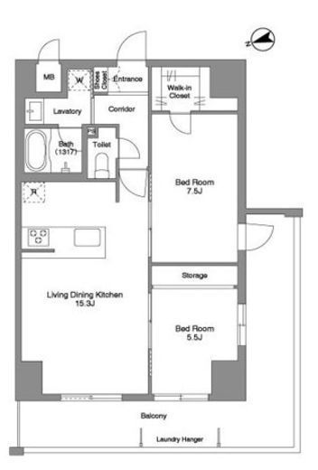 Prima Stella　1205号室　間取り