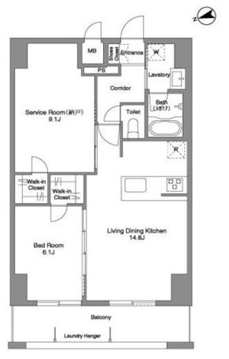 Prima Stella　804号室　間取り