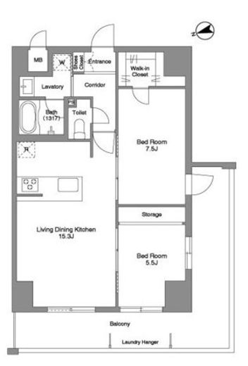 Prima Stella　905号室　間取り