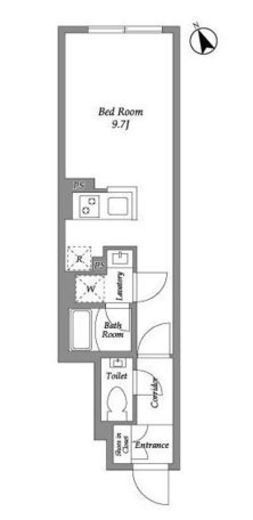 グローリオシェルト四谷坂町　202号室　間取り