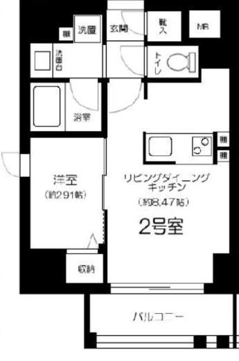 GRANSITE千代田水道橋 (グランジット千代田水道橋)　702号室　間取り