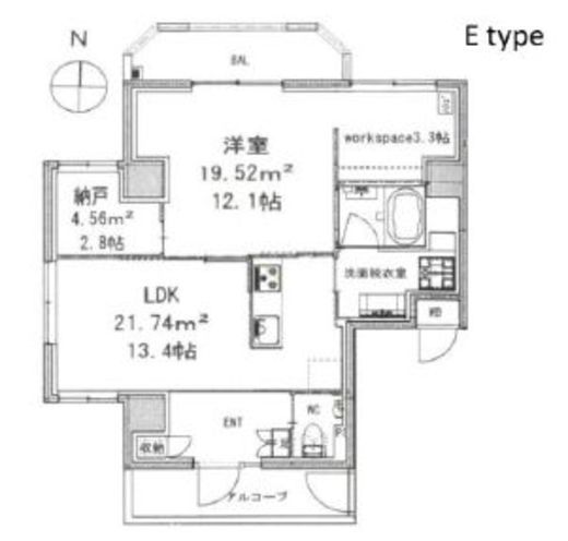 モンテヴェルデ神楽坂弐番館　305号室　間取り