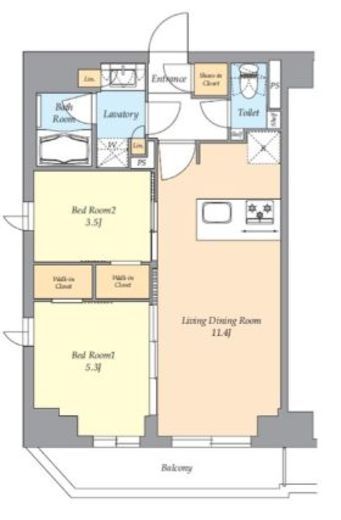 AIFLAT渋谷西原 (アイフラット渋谷西原)　201号室　間取り
