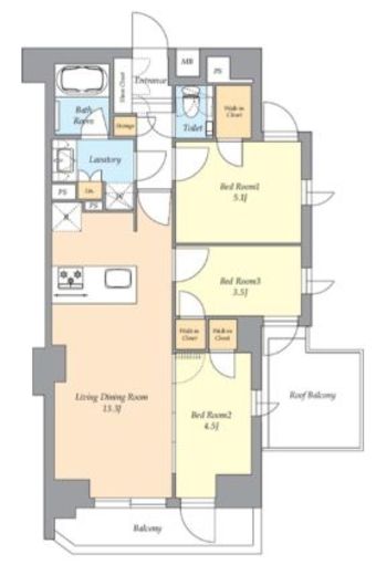 AIFLAT渋谷西原 (アイフラット渋谷西原)　504号室　間取り