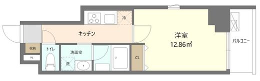Reframe5 早稲田　203号室　間取り