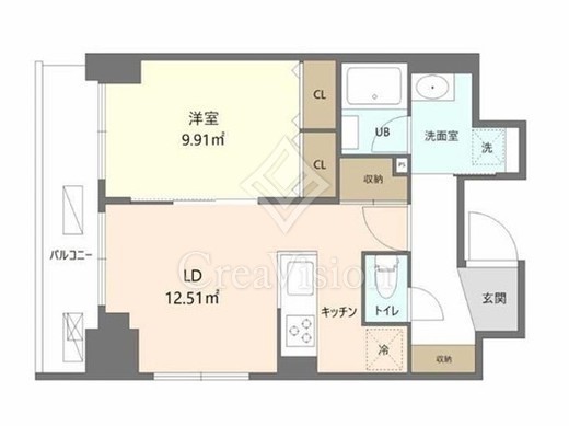 Reframe5 早稲田　502号室　間取り