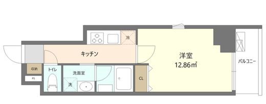 Reframe5 早稲田　503号室　間取り