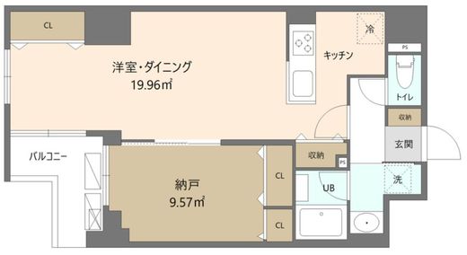 Reframe5 早稲田　801号室　間取り