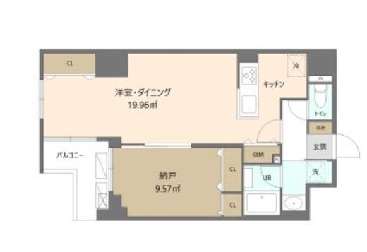 Reframe5 早稲田　1F1号室　間取り