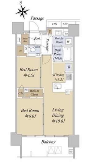 アクシルコート早稲田　302号室　間取り