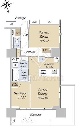アクシルコート早稲田　1204号室　間取り