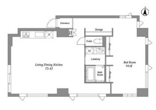 品川港南テラス　702号室　間取り