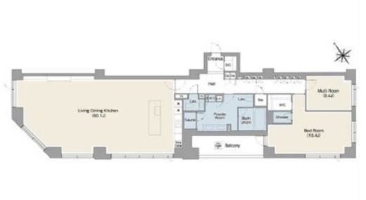 プレステージレジデンス白金台　101号室　間取り