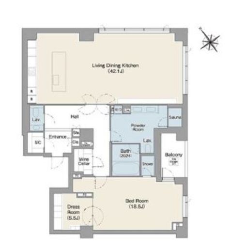 プレステージレジデンス白金台　102号室　間取り