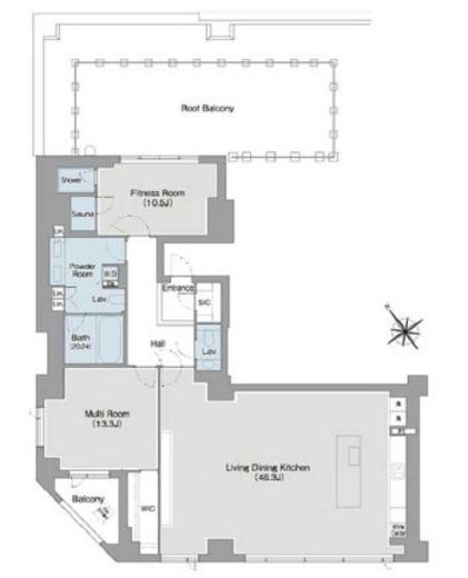 プレステージレジデンス白金台　401号室　間取り