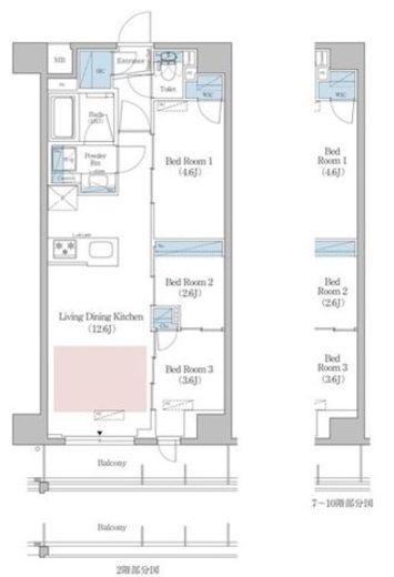 アーバネックス早稲田　902号室　間取り