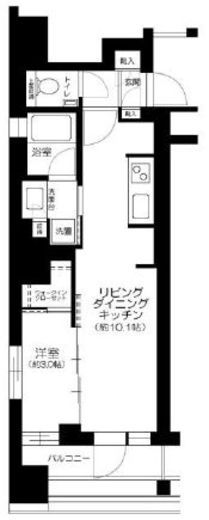ピアース銀座レジデンス　403号室　間取り