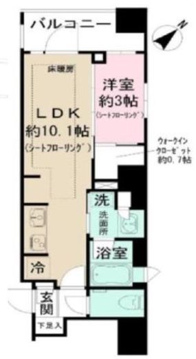 ピアース銀座レジデンス　203号室　間取り