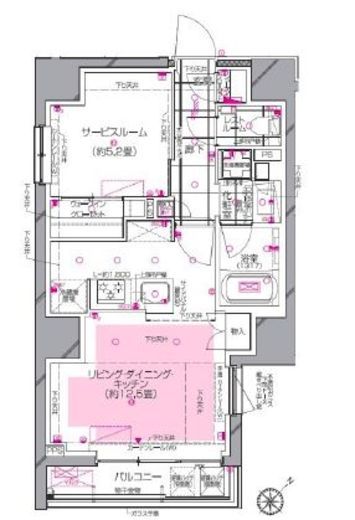 ピアース銀座レジデンス　305号室　間取り