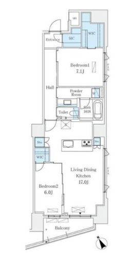 Le UnDeux南青山　601号室　間取り