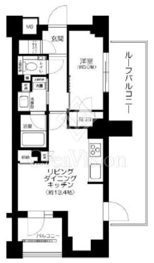 ジオ市谷仲之町　507号室　間取り