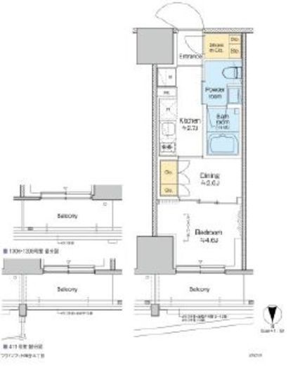 プラウドフラット四谷三丁目　909号室　間取り