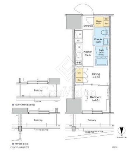 プラウドフラット四谷三丁目　1107号室　間取り