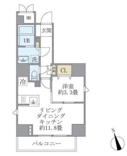 La Perla Yotsuya (ラペルラ四谷)　601号室　間取り