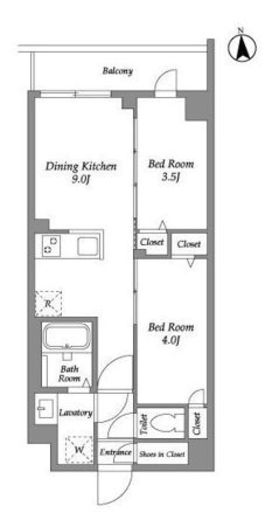 ザ・グラヴィティ新宿　206号室　間取り