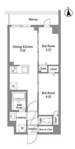 ザ・グラヴィティ新宿　315号室　間取り
