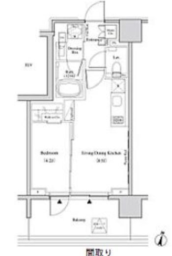 ザ・パークハビオ代々木　603号室　間取り