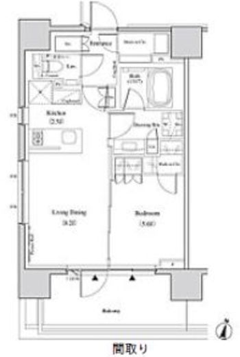 ザ・パークハビオ代々木　501号室　間取り