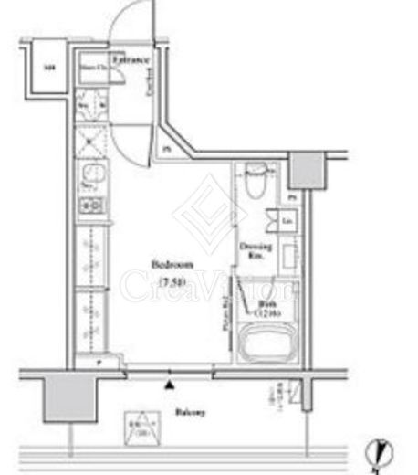 ザ・パークハビオ代々木　306号室　間取り