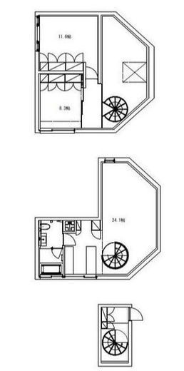 Bark Lane Ebisu　004号室　間取り