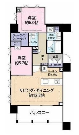 アトラス麻布十番　501号室　間取り
