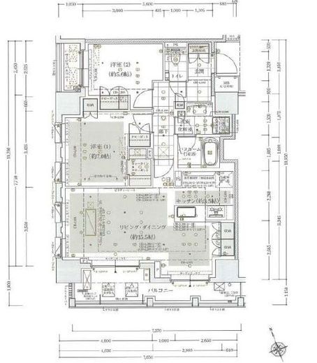 アトラス麻布十番　903号室　間取り