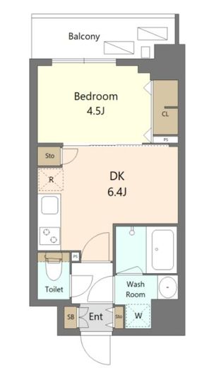 S-RESIDENCE新宿早稲田avelis (エスレジデンス新宿早稲田アヴェリス)　602号室　間取り