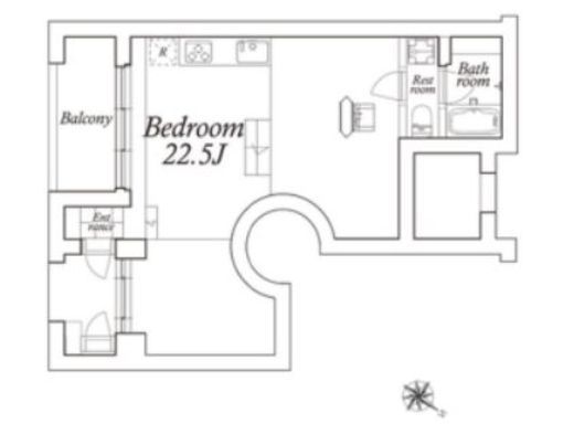 アスタルテ上原　104号室　間取り